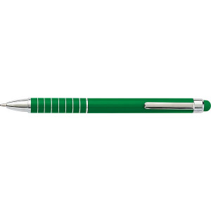MENTAN kovové guličkové pero so stylusom (modrá n.), zelená