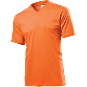 Tričko STEDMAN CLASSIC V-NECK MEN oranžová L