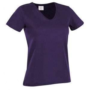 Tričko STEDMAN CLASSIC V-NECK WOMEN tmavo fialová L