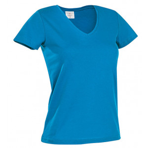 Tričko STEDMAN CLASSIC V-NECK WOMEN tyrkysová L