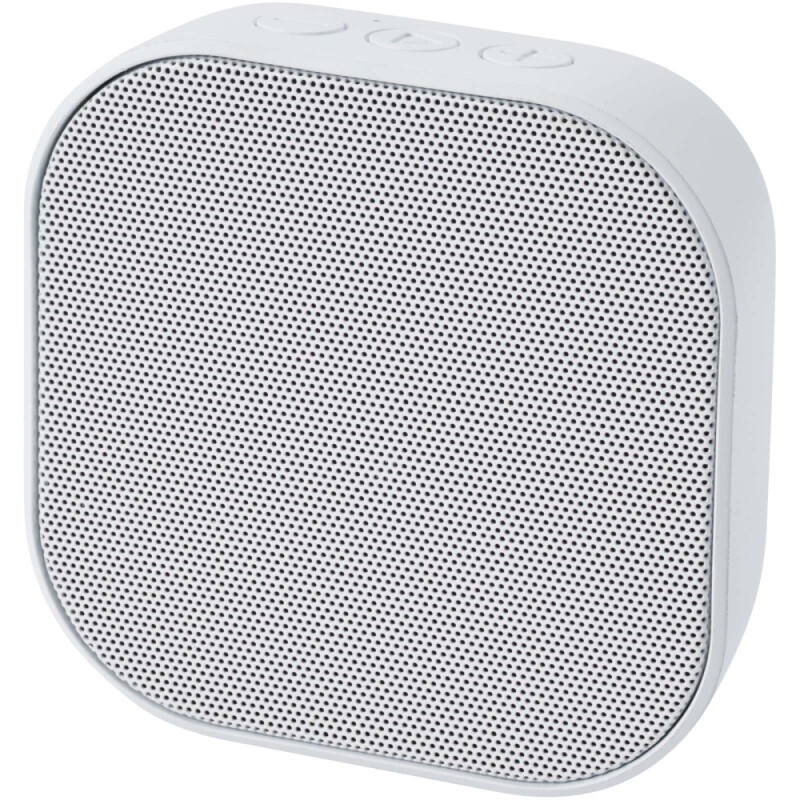 2.0 3W mini reproduktor Bluetooth z RCS recyklovaného plastu, bílá