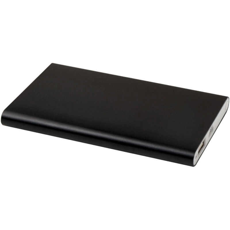 4000mAh powerbanka typu C z recyklovaného hliníku, černá