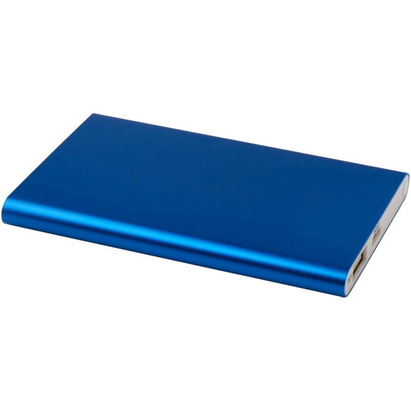 4000mAh powerbanka typu C z recyklovaného hliníku, královská modrá