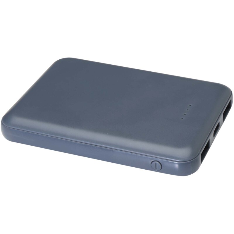 5000mAh powerbanka typu C z recyklovaného plastu, modrošedá