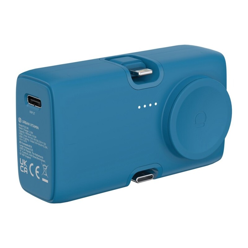 Powerbanka Urban Vitamin 20W PD z RCS plastu, modrá