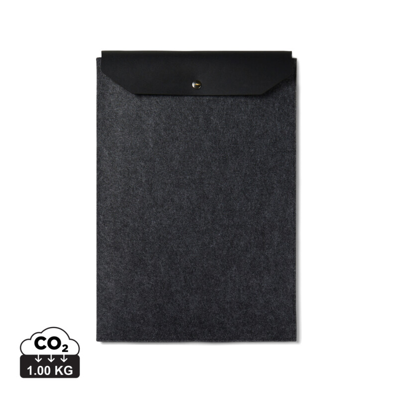 Obal na 17" notebook, recyklovaná plsť, černý