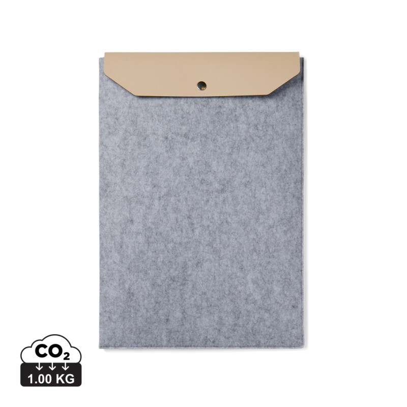 Obal na 17" notebook, recyklovaná plsť, šedý