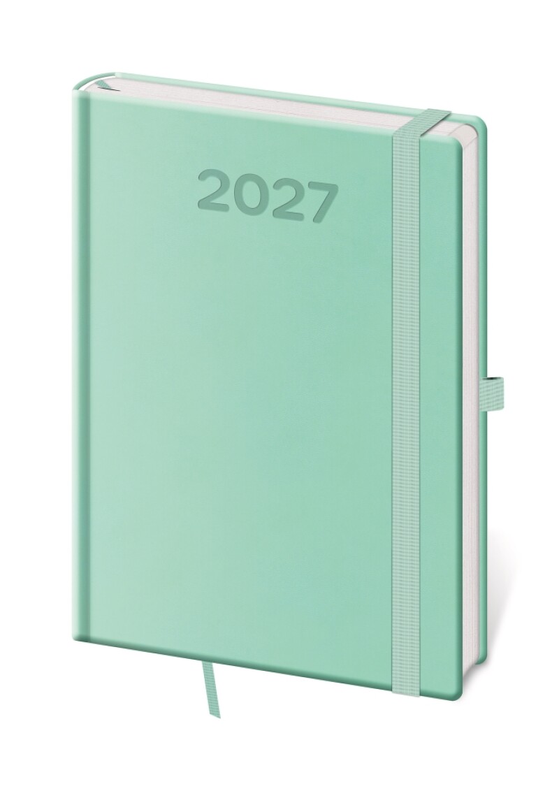 Diář denní A5 Print Pop - světle zelená 2027