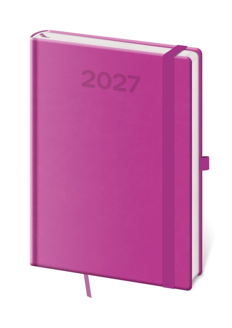 Diář denní A5 Print Pop - fialová 2027