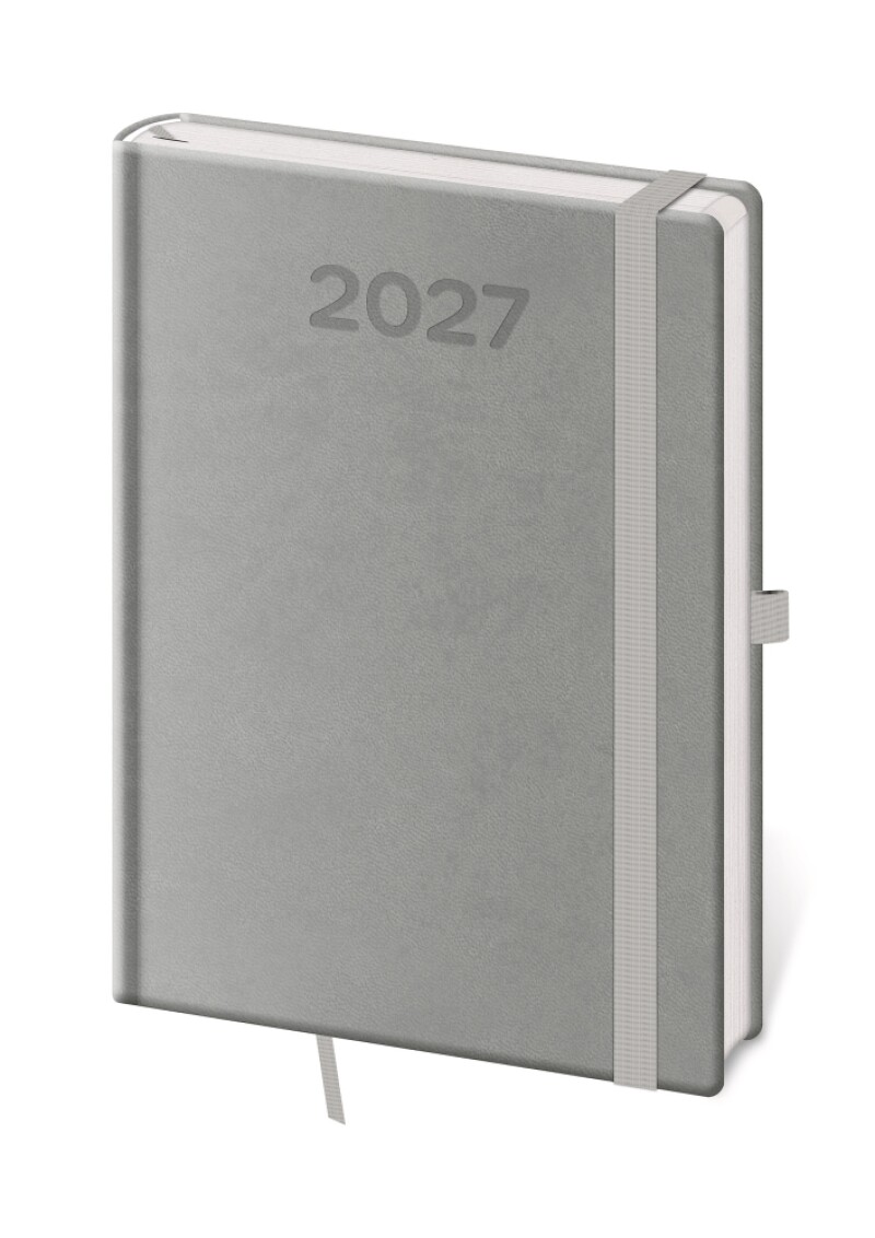 Diář denní A5 Print Pop - šedá 2027