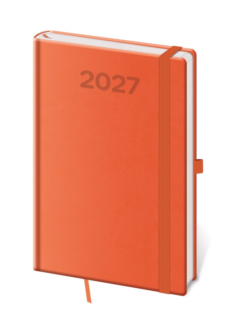 Diář týdenní A5 Print Pop - oranžová 2027