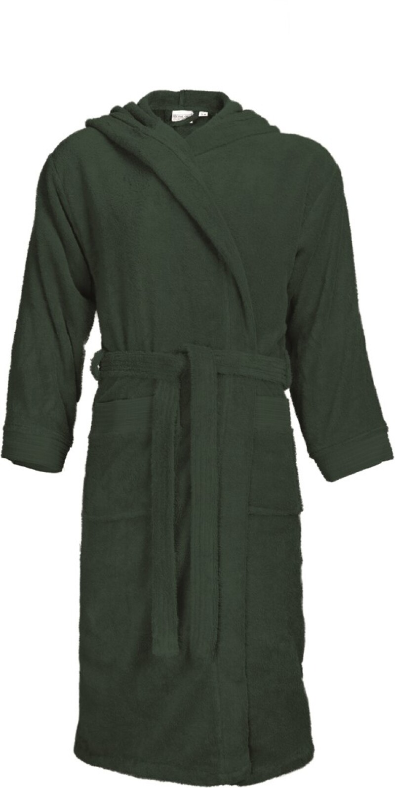 KALEBA Kvalitní župan s kapucí, tmavě zelená, XXL/XXXL