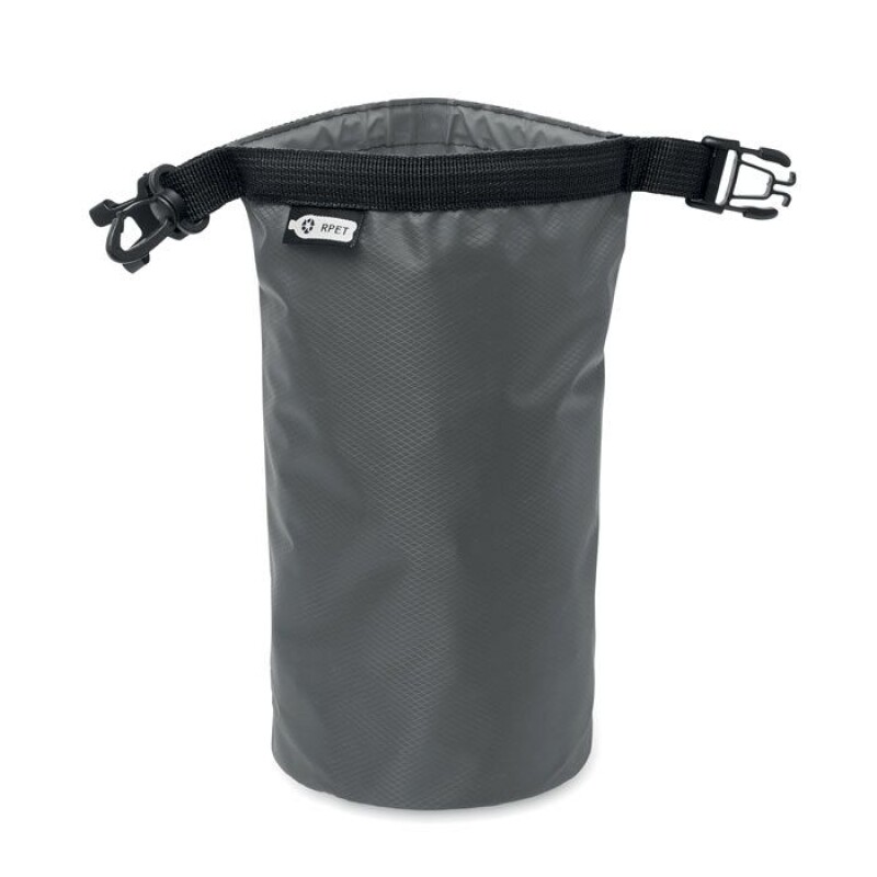Vodotěsný vak 210T RPET 1,5L, tmavě šedá