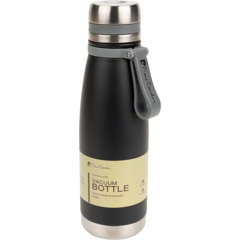 PIERRE CARDIN Termoska z nerezové oceli 650 ml, černá