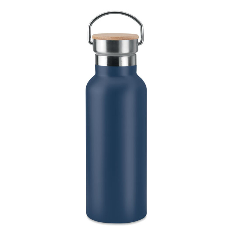 Dvoustěnná vakuová termoska z nerezové oceli, objem 500 ml, námořní modrá