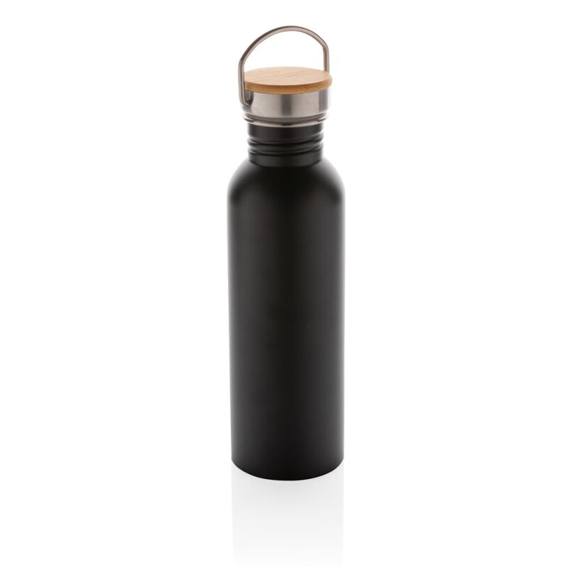 Moderní nerezová láhev na vodu, objem 700ml, černá