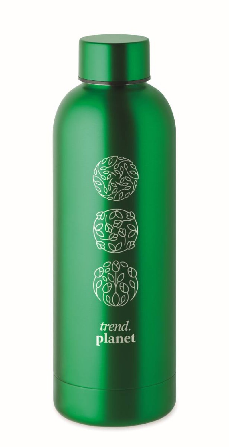 Dvoustěnná láhev na pití, 500ml, zelená