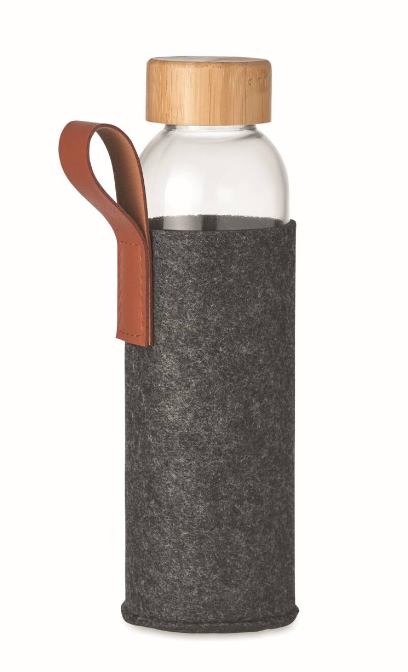 Skleněná láhev na pití 500ml, s RPET rukávem