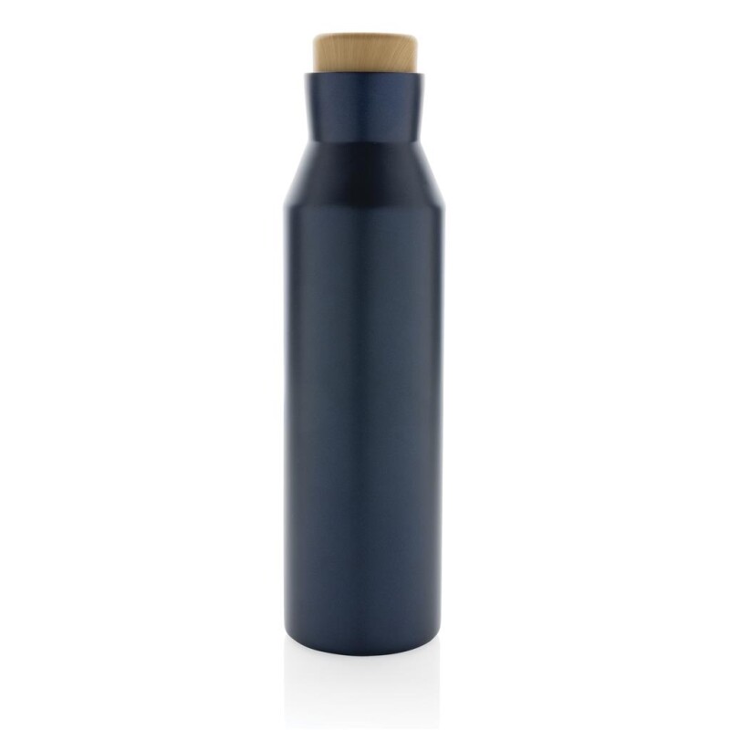 Termoska z recyklované oceli, objem 500 ml, modrá