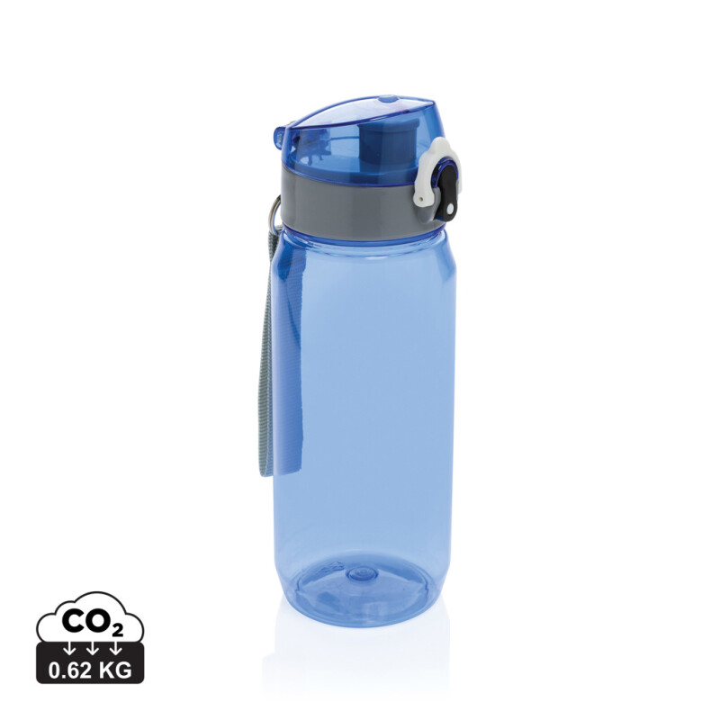 Láhev na vodu, 600ml, RPET, transparentní modrá