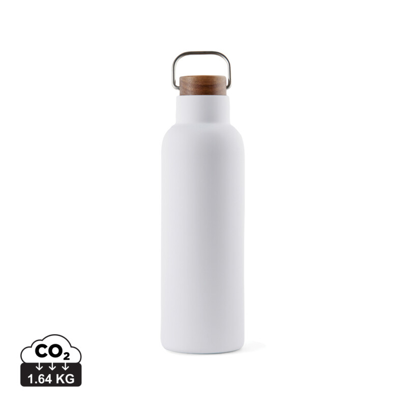 Termo láhev na pití z recyklované oceli, 800ml, bílá