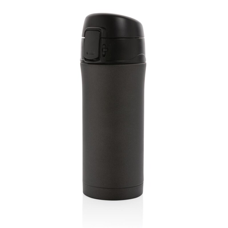 Matný kovový vakuový termohrnek, objem 300ml, černá