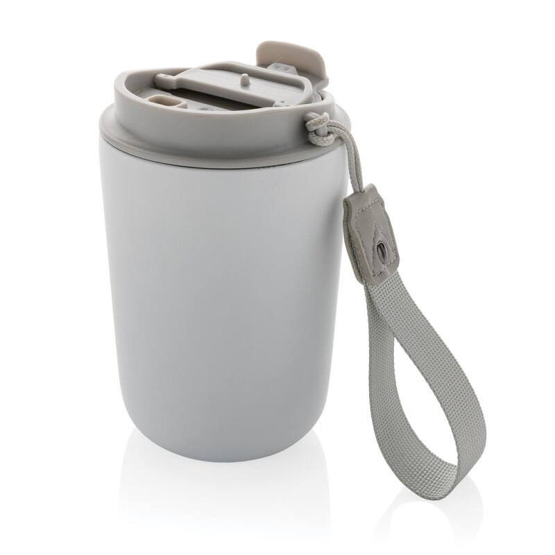 Termohrnek z recyklované oceli, 380 ml, bílá