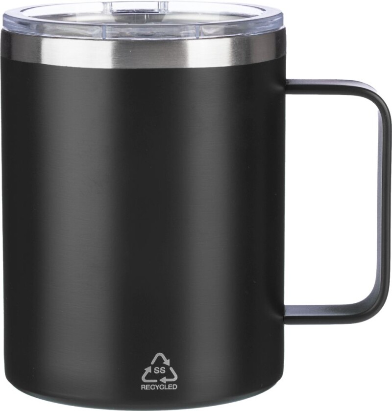 FERHAR Dvoustěnný termohrnek z nerezové oceli, 300 ml, černá