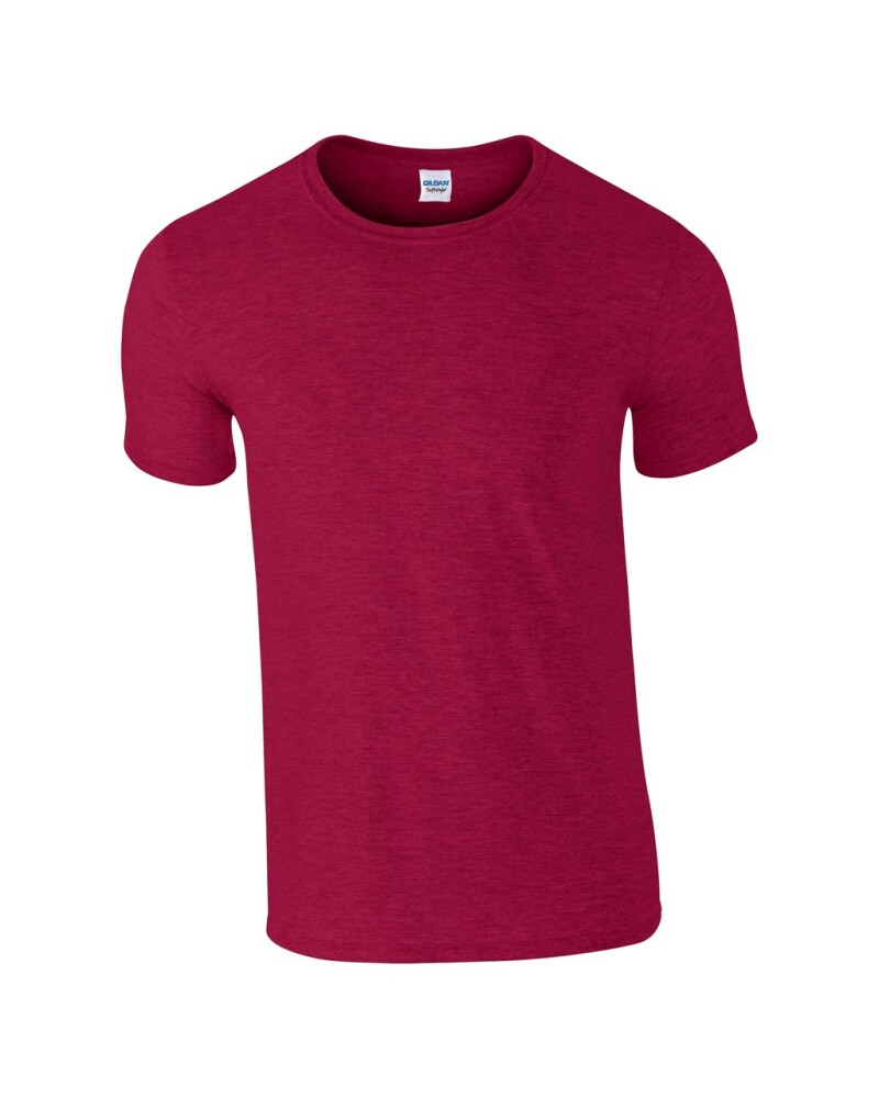 Triko GILDAN SOFTSTYLE ADULT T-SHIRT 153g, vínová, 3XL