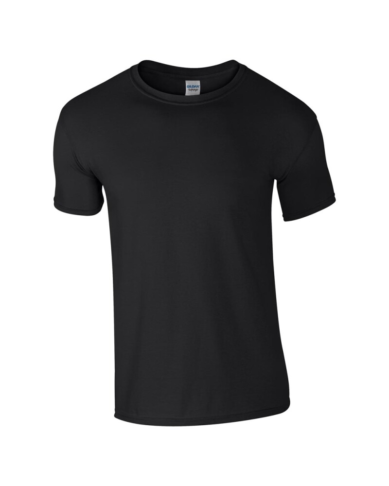 Triko GILDAN SOFTSTYLE ADULT T-SHIRT 153g, černá, 3XL