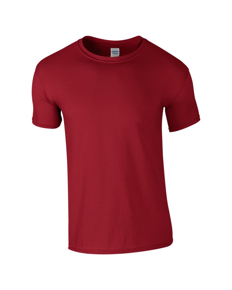 Triko GILDAN SOFTSTYLE ADULT T-SHIRT 153g, červenohnědá světlá, 4XL