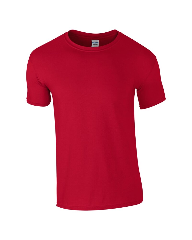 Triko GILDAN SOFTSTYLE ADULT T-SHIRT 153g, tmavě červená, XL