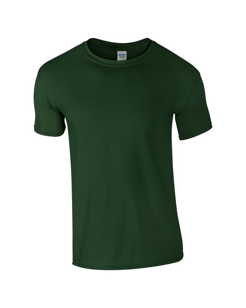 Triko GILDAN SOFTSTYLE ADULT T-SHIRT 153g, tmavě zelená, L