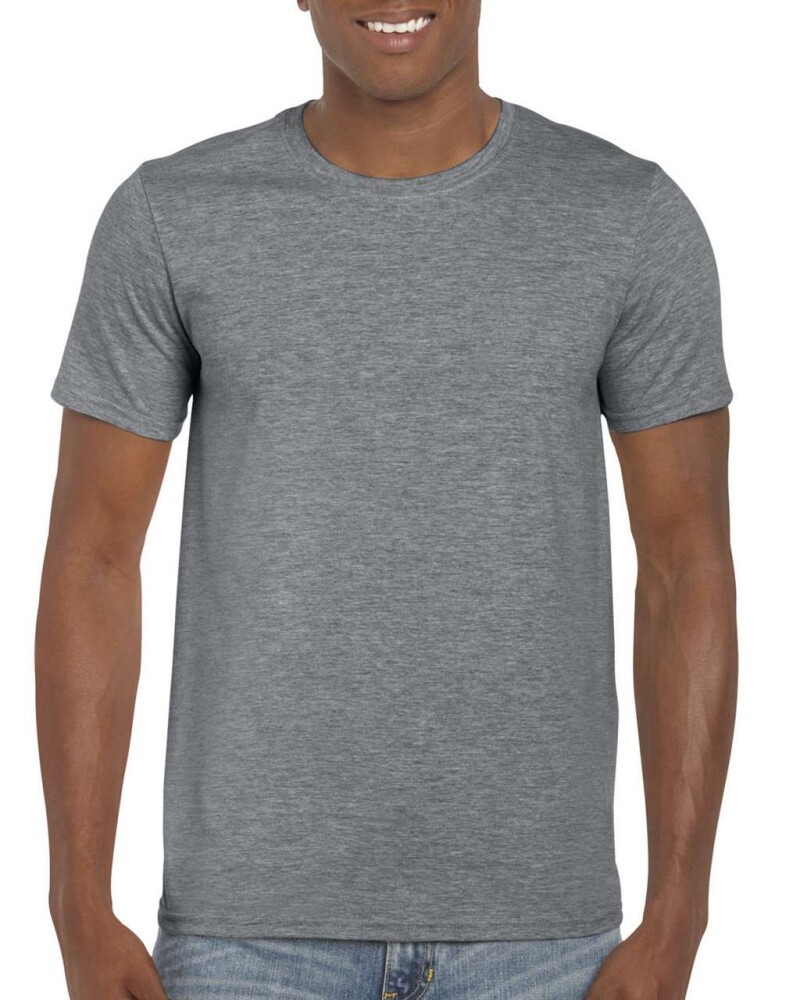 Triko GILDAN SOFTSTYLE ADULT T-SHIRT 153g, tmavě šedý melír, XL