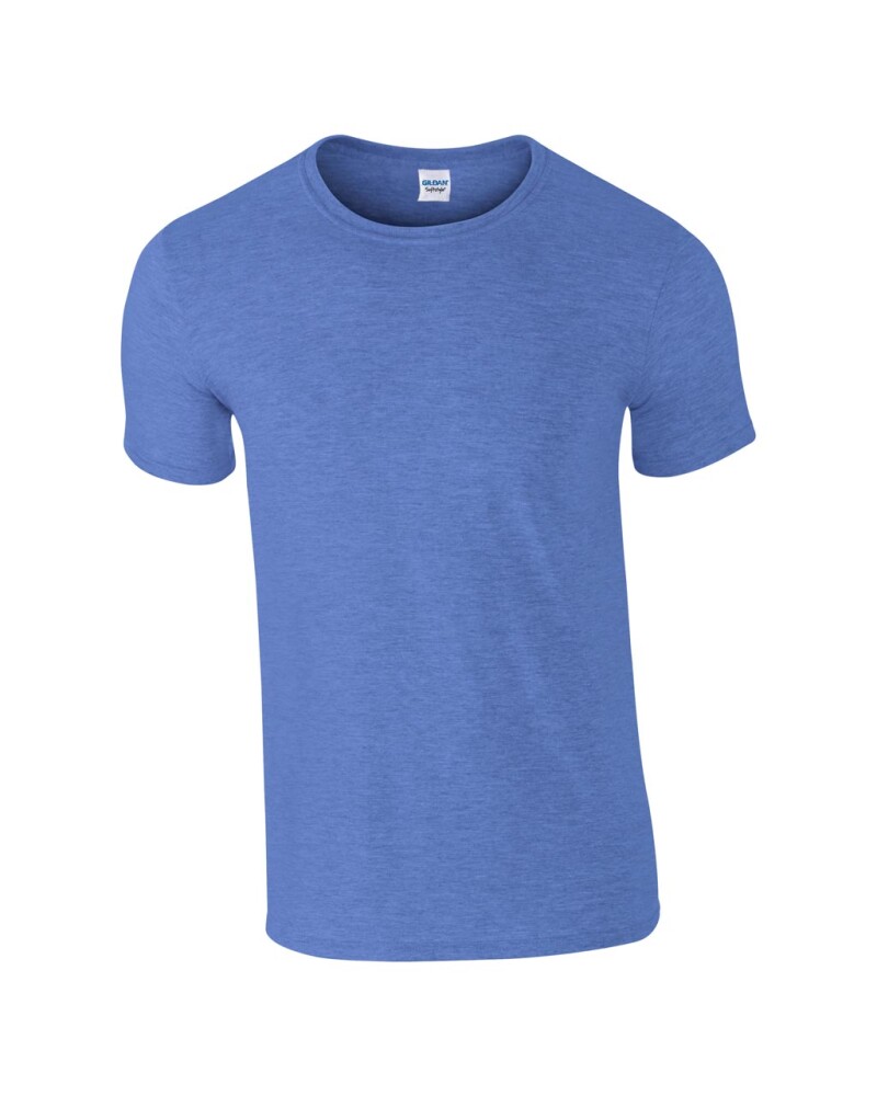 Triko GILDAN SOFTSTYLE ADULT T-SHIRT 153g, modrý melír, S