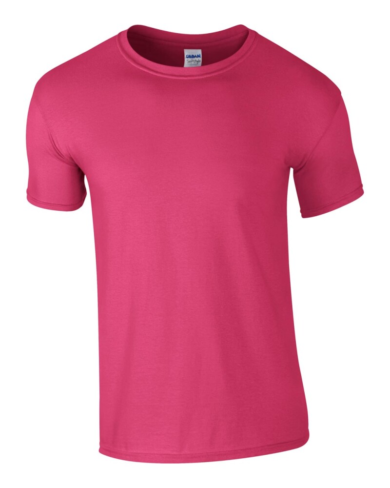 Triko GILDAN SOFTSTYLE ADULT T-SHIRT 153g, fuksiová, 2XL