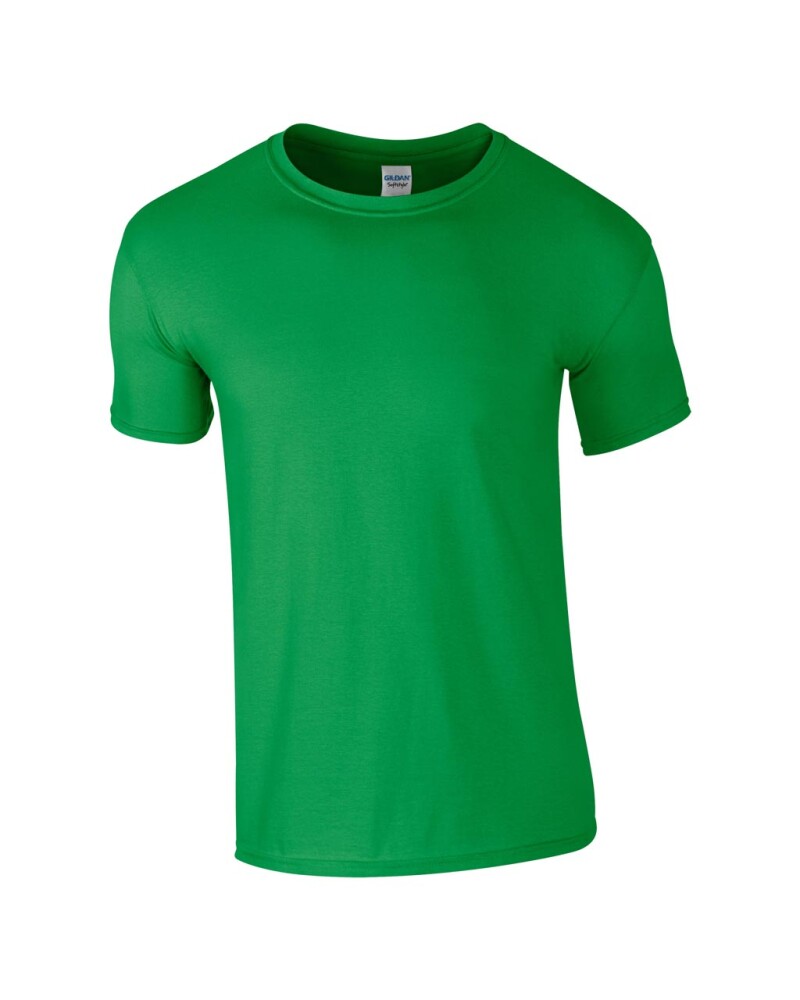 Triko GILDAN SOFTSTYLE ADULT T-SHIRT 153g, středně zelená, 4XL
