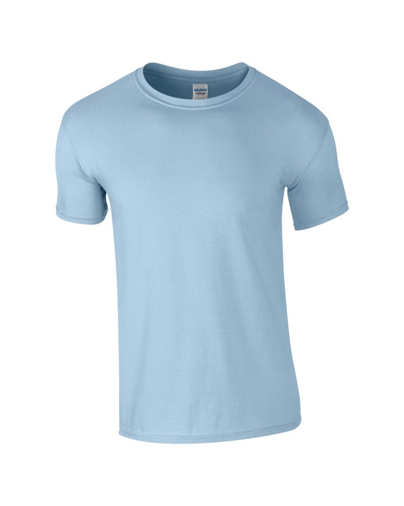 Triko GILDAN SOFTSTYLE ADULT T-SHIRT 153g, světle modrá, 3XL