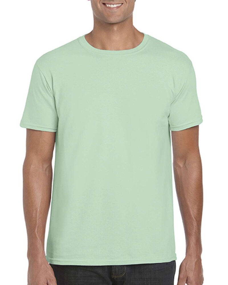 Triko GILDAN SOFTSTYLE ADULT T-SHIRT 153g, mátová, XL