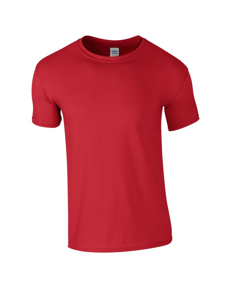 Triko GILDAN SOFTSTYLE ADULT T-SHIRT 153g, červená, XL
