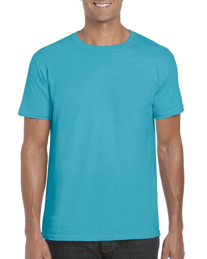 Triko GILDAN SOFTSTYLE ADULT T-SHIRT 153g, tyrkysová, S
