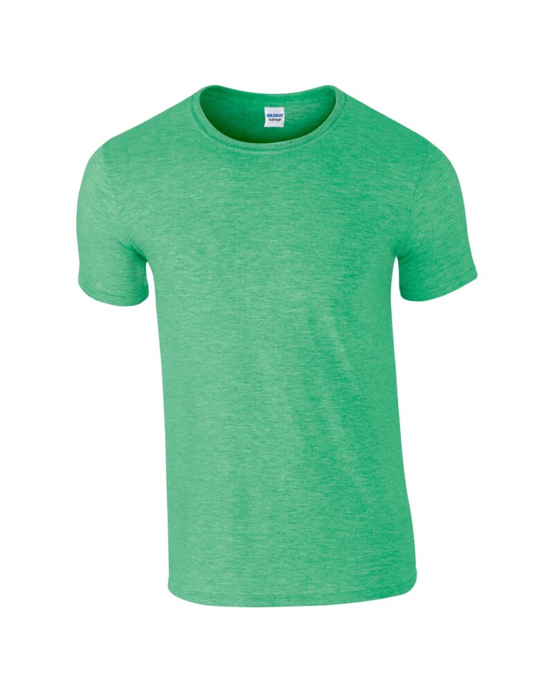 Triko GILDAN SOFTSTYLE ADULT T-SHIRT 153g, jemně zelená, XL