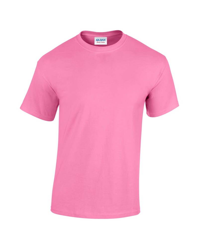 Triko GILDAN HEAVY COTTON ADULT T-SHIRT 180g, růžová, 4XL