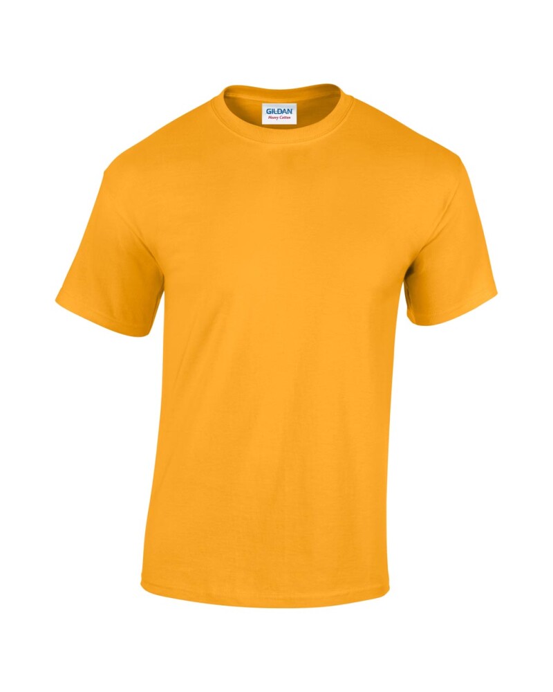 Triko GILDAN HEAVY COTTON ADULT T-SHIRT 180g, tmavě žlutá, 2XL