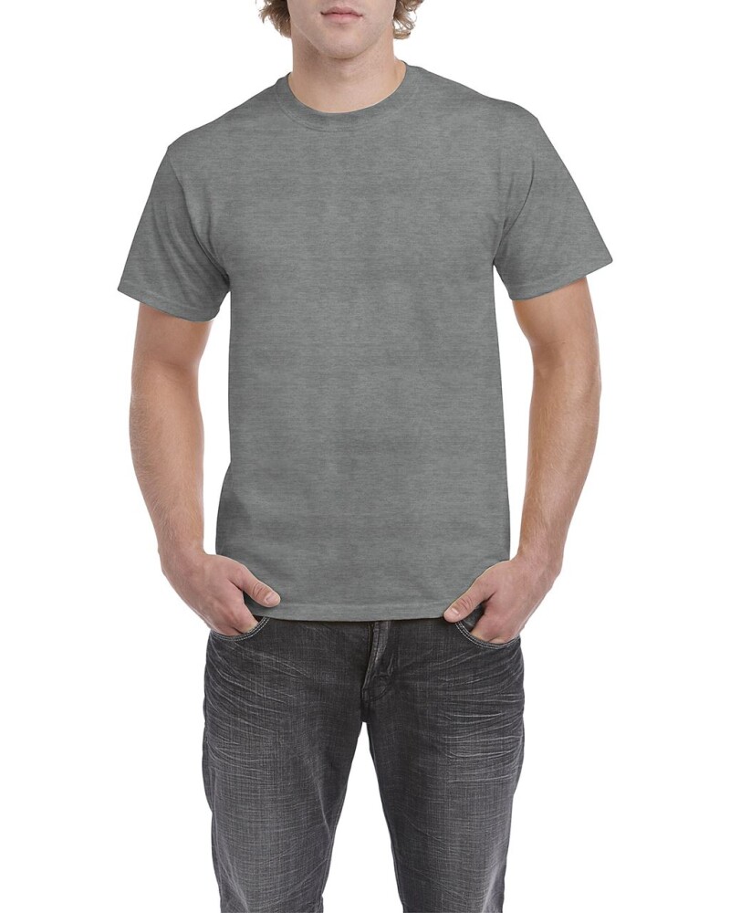 Triko GILDAN HEAVY COTTON ADULT T-SHIRT 180g, tmavě šedý melír, 3XL