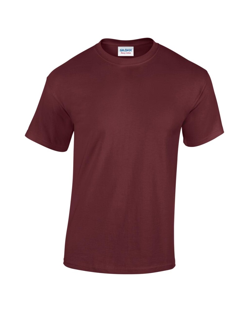 Triko GILDAN HEAVY COTTON ADULT T-SHIRT 180g, červenohnědá, 5XL