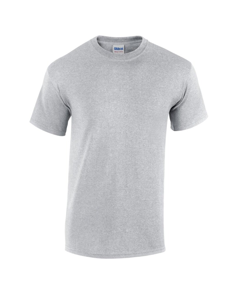 Triko GILDAN HEAVY COTTON ADULT T-SHIRT 180g, světle šedý melír, L