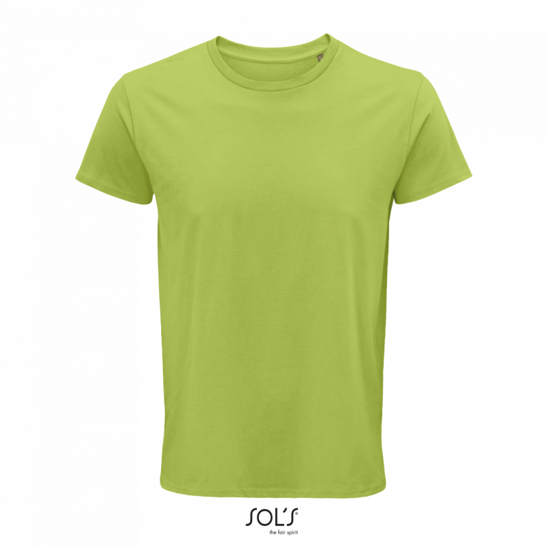 Pánské tričko SOLS CRUSADER MEN - ROUND-NECK FITTED JERSEY T-SHIRT, jasně zelená, 2XL