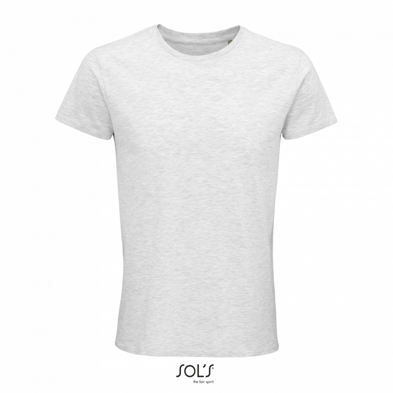 Pánské tričko SOLS CRUSADER MEN - ROUND-NECK FITTED JERSEY T-SHIRT, světle šedá, 2XL