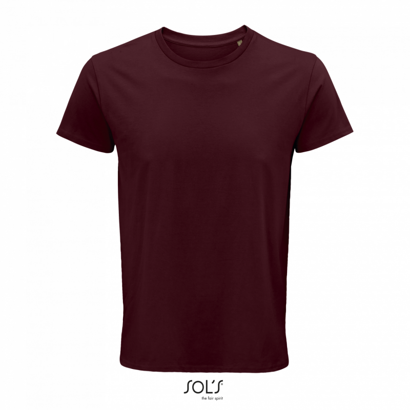 Pánské tričko SOLS CRUSADER MEN - ROUND-NECK FITTED JERSEY T-SHIRT, vínová, 3XL